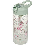 BAAGL Tritan drinking bottle with straw Rainbow 500 ml - Drinking Bottle