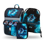 BAAGL SET 3 Zippy Hockey: briefcase, pencil case, bag - School Set