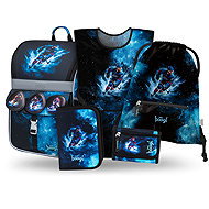 BAAGL SET 5 Zippy Hockey: briefcase, pencil case, bag, apron, wallet - School Set