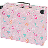 BAAGL Folding school case Logo - pink with fittings - Small Briefcase