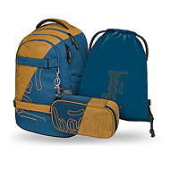 BAAGL SET 3 Skate Max Duo: backpack, pencil case, GRS bag - School Set