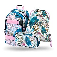 BAAGL 3 SET Skate Leafs: backpack, pencil case, bag - School Set