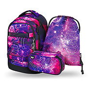 BAAGL SET 3 Skate Max Galaxy: backpack, pencil case, bag - School Set