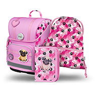 BAAGL SET 3 Ergo Paws: briefcase, pencil case, bag - School Set