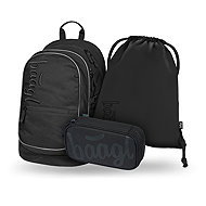 BAAGL SET 3 Core Uni black: backpack, pencil case, bag - School Set