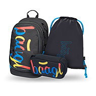 BAAGL SET 3 Core Logo mix: backpack, pencil case, GRS bag - School Set