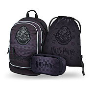 BAAGL SET 3 Core Harry Potter Hogwarts black: backpack, pencil case, GRS bag - School Set