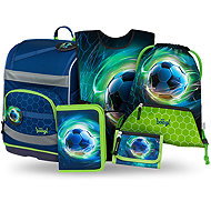 BAAGL SET 5 Zippy Plus Soccer Ball: briefcase, pencil case, bag, apron, wallet - School Set