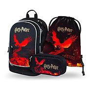 BAAGL SET 3 Core Harry Potter Phoenix: backpack, pencil case, GRS bag - School Set