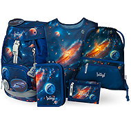 BAAGL SET 5 Airy Universe: backpack, pencil case, bag, apron, wallet - School Set