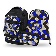 BAAGL SET 3 Skate Max Variety: backpack, pencil case, GRS bag - School Set