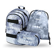 BAAGL 3 SET Skate NASA Grey: backpack, pencil case, bag - School Set