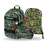 BAAGL SET 3 Skate Minecraft Chaos: backpack, pencil case, bag - School Set