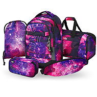 BAAGL SET 5 Skate Max Galaxy: backpack, pencil case, duffel bag, sports bag, GRS kidney bag - School Set