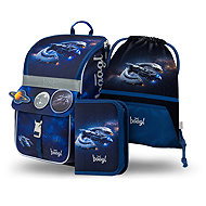 BAAGL SET 3 Zippy Spaceship: briefcase, pencil case, bag - School Set