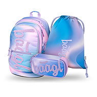 BAAGL SET 3 Core Sky: backpack, pencil case, GRS bag - School Set
