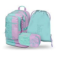 BAAGL SET 3 Cubic Sweet: backpack, pencil case, bag - School Set