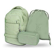 BAAGL SET 3 Skate Max Mentol: backpack, pencil case, GRS bag - School Set