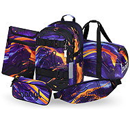 BAAGL SET 5 Skate Vibe: backpack, pencil case, sports bag, kidney bag, GRS laptop sleeve - School Set