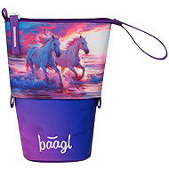 BAAGL Schulmäppchen Buntstiftbox Pferde Herz GRS - Schlampermäppchen