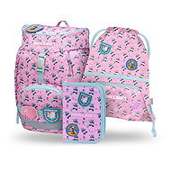 BAAGL SET 3 Airy Minecraft Panda: backpack, pencil case, bag - School Set
