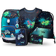 BAAGL SET 5 Airy Plus Chill: backpack, pencil case, bag, apron, wallet - School Set