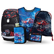 BAAGL SET 5 Airy Plus Lifeguards: backpack, pencil case, bag, apron, wallet - School Set