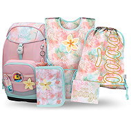 BAAGL SET 5 Airy Plus Sunset: backpack, pencil case, bag, apron, wallet - School Set