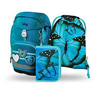 BAAGL SET 3 Airy Plus Butterfly: backpack, pencil case, bag - School Set