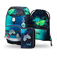 BAAGL SET 3 Airy Plus Chill: backpack, pencil case, bag - School Set