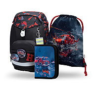 BAAGL SET 3 Airy Plus Lifeguards: backpack, pencil case, bag - School Set