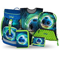 BAAGL SET 5 Airy Fotbal Míč: batoh, penál, sáček, zástěra, peněženka - School Set