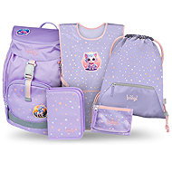 BAAGL SET 5 Airy Mazlíčci: batoh, penál, sáček, zástěra, peněženka - School Set