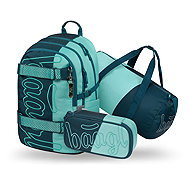 BAAGL SET 3 Skate Petrol: backpack, pencil case, sports bag GRS - School Set