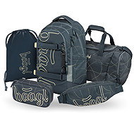 BAAGL SET 5 Skate Max Wave: batoh, penál, sáček, sportovní taška, ledvinka GRS - School Set