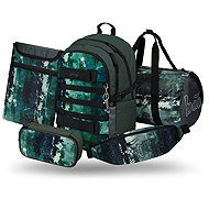 BAAGL SET 5 Skate Forest: backpack, pencil case, bag, kidney bag, laptop sleeve - School Set