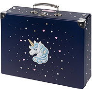 BAAGL Skládací školní kufřík Unicorn Gold s kováním - Small Briefcase