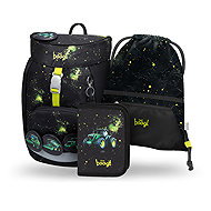 BAAGL SET 3 Airy Traktor: Rucksack, Federtasche, GRS-Beutel - Schulset