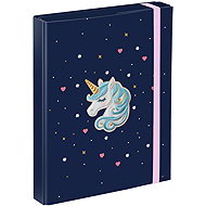 BAAGL Mappen für Schulhefte A5 Unicorn Gold - Sammelbox