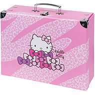BAAGL Faltbarer Schulkoffer Hello Kitty Sweet Leopard mit Beschlägen - Kinderkoffer