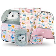 BAAGL SET 5 Zippy Bunny: aktovka, penál, sáček, zástěra, peněženka - School Set