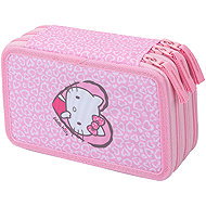 BAAGL Školní penál třípatrový Hello Kitty Sweet Leopard GRS - Pencil Case