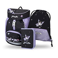 BAAGL SET 3 Airy Kuromi Fortune Dream: batoh, penál, sáček GRS - School Set