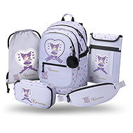 BAAGL SET 5 Core Kuromi Sweet One: Rucksack, Federmäppchen, Beutel, Bauchtasche, Notebook-Hülle GRS - Schulset