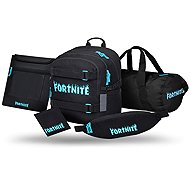 BAAGL 5-Piece Skate Fortnite Blue Set: Backpack, Sports Bag, Bum Bag, Laptop Sleeve, GRS Wallet - School Set