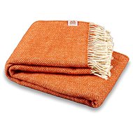 Balkan wool blanket Elma II - orange - Blanket