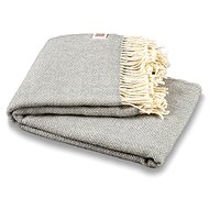 Balkan wool blanket Elma III - silver grey - Blanket