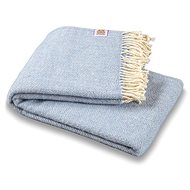 Balkan wool blanket Elma VI - ice blue - Blanket