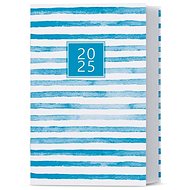 Baloušek Print Weekly diary Gustav - laminated - stripes - 2025, 7,5 × 11,5 cm - Planner