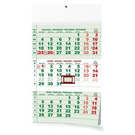 Packet Print Three Month Print 2025, green, A3, 29 × 42 cm - Wall Calendar